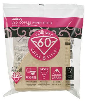 HARIO | V60 Paper Filter 02 M 100 Sheets