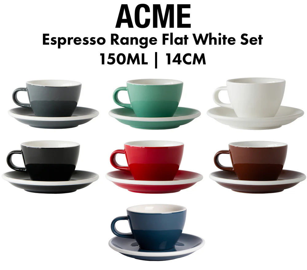 ACME Espresso Range Flat White Cup 150ml and Sauce