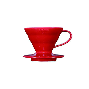 HARIO | V60 Ceramic Coffee Dripper RED - Size 01