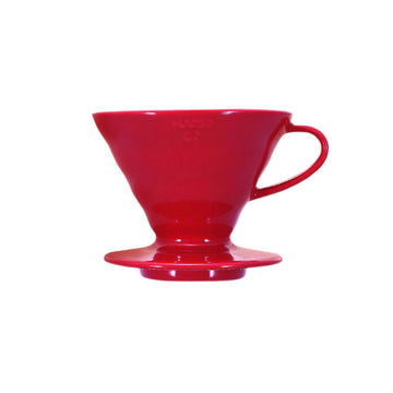 HARIO | V60 Ceramic Coffee Dripper Red - Size 02