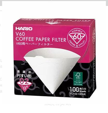 HARIO | V60 Paper Filter 02 W 100 sheets (box)